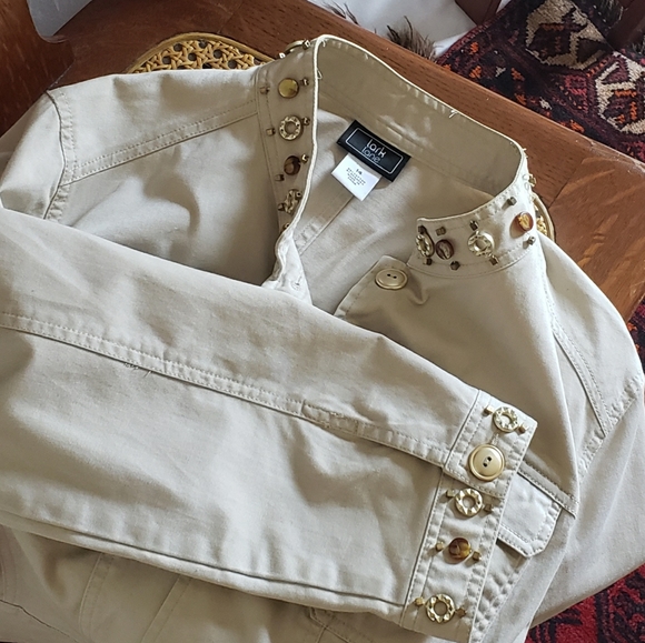 Utility Blazer with Beaded Accents - Picture 4 of 7